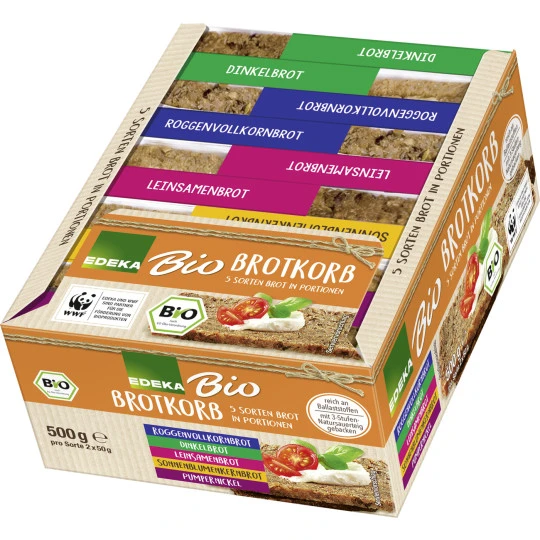 Bio Brotkorb 5 Sorten Brot In Portionen 500G 1 Bio Brotkorb 5 Sorten Brot In Portionen 500G