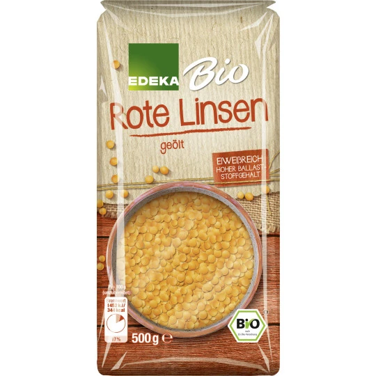 Bio Rote Linsen Geölt 500G 1 Bio Rote Linsen Geölt 500G