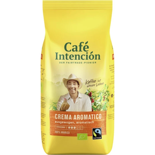 Café Intención Ecológico Café Crema Bio Fairtrade 1KG 1 Café Intención Ecológico Café Crema Bio Fairtrade 1KG