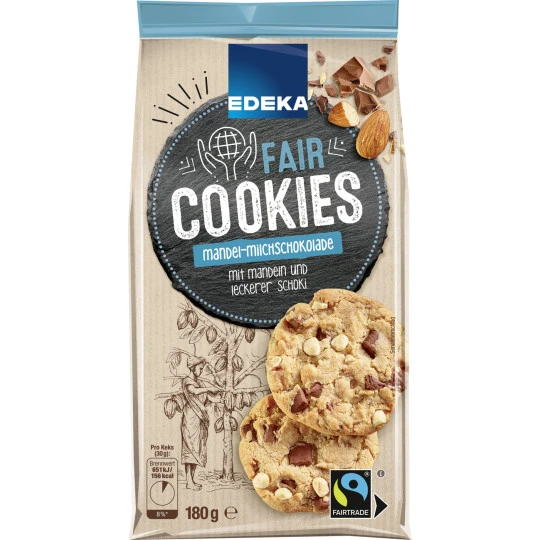 Cookies Mandel-Milchschokolade 180G 1 Cookies Mandel-Milchschokolade 180G
