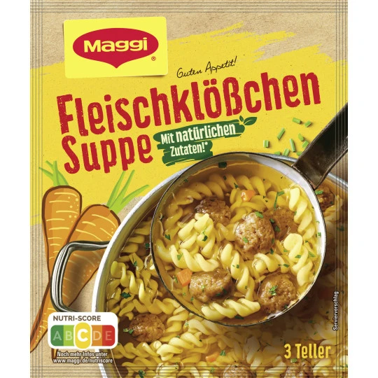Guten Appetit Fleischklößchen Suppe Ergibt 750ML 1 Guten Appetit Fleischklößchen Suppe Ergibt 750ML