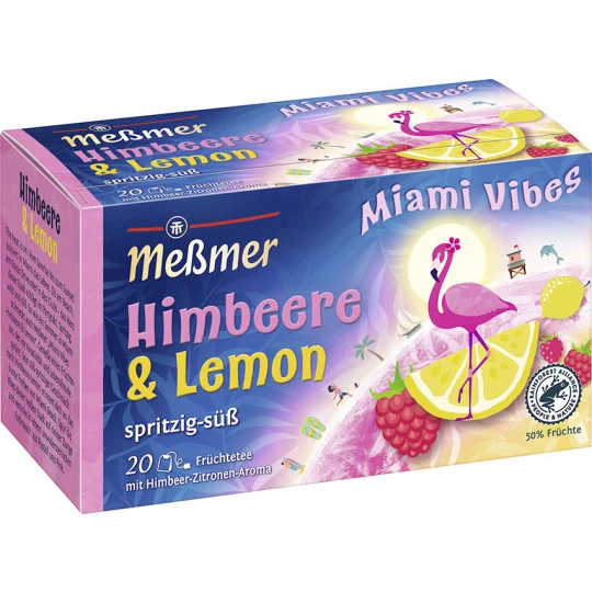 Miami Vibes Himbeere-Lemon 20ST 50G 1 Miami Vibes Himbeere-Lemon 20ST 50G