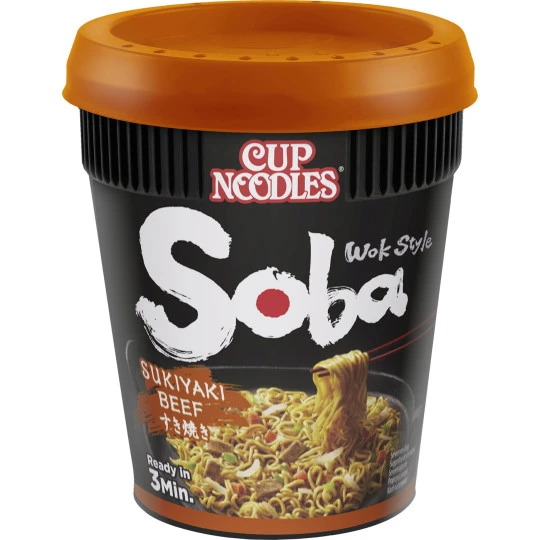 Cup Noodles Soba Sukiyaki Beef 89G 1 Cup Noodles Soba Sukiyaki Beef 89G