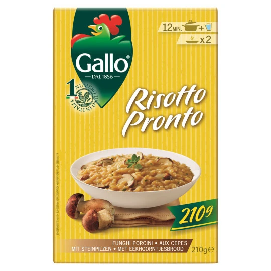 Gallo Risotto Pronto Mit Steinpilzen 210G 1 Gallo Risotto Pronto Mit Steinpilzen 210G