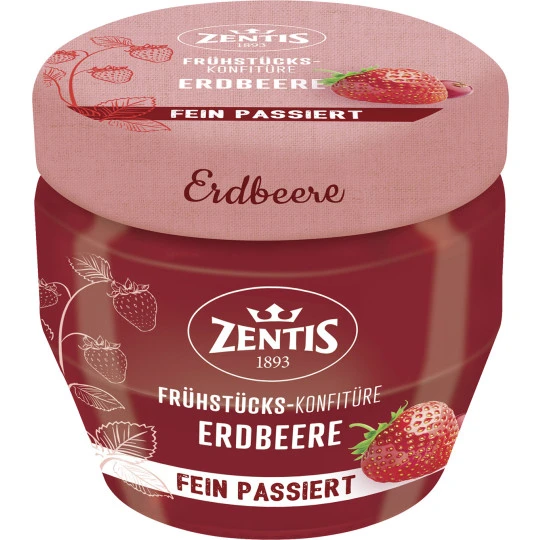 Frühstücks-Konfitüre Fein Passiert Erdbeere 230G 1 Frühstücks-Konfitüre Fein Passiert Erdbeere 230G